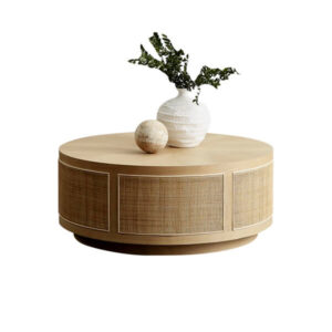 Round Rattan Coffee Table