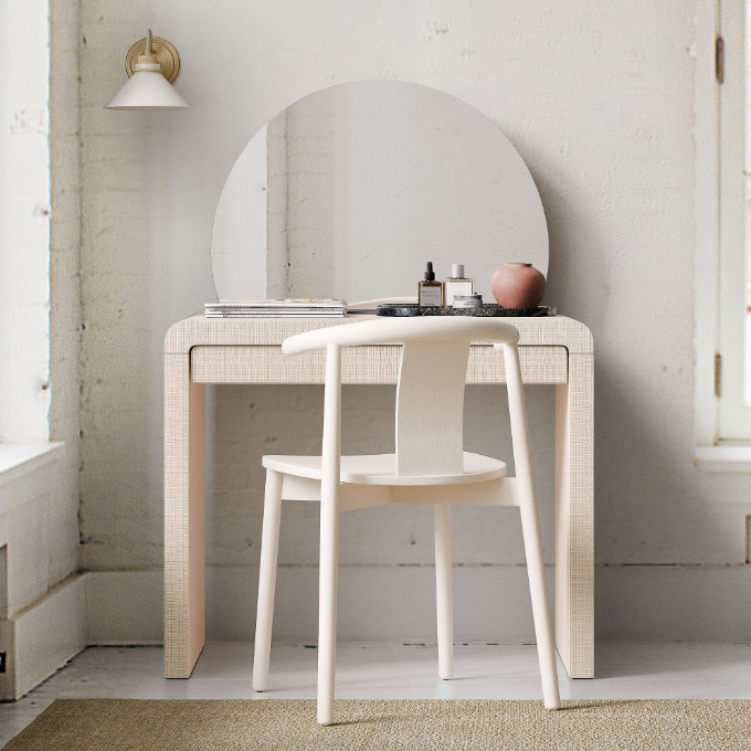 Aurora Linen Vanity Desk