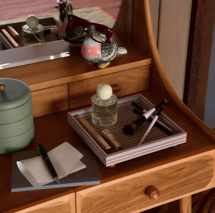 Elowen Arched Vanity Desk - Gambar 2