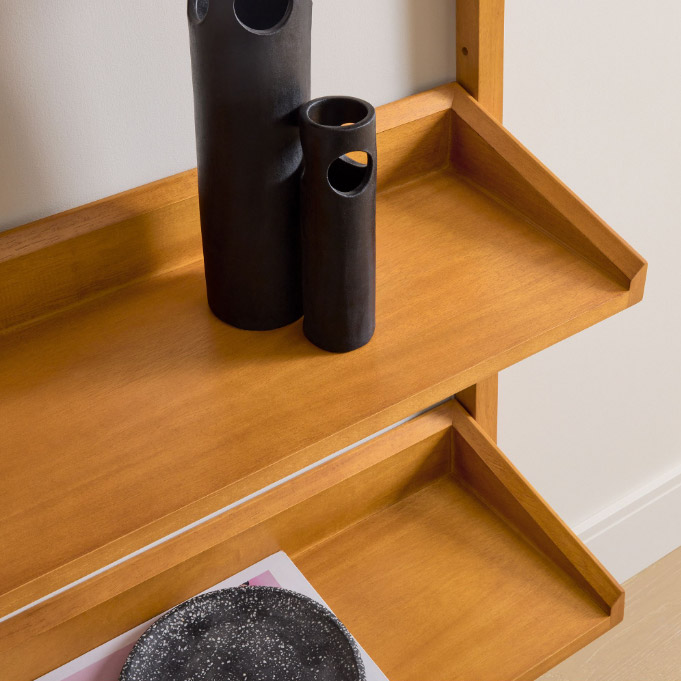 Linden Modular Wall Bookshelf - Gambar 2