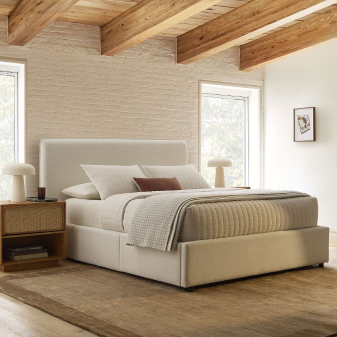 Luna Upholstered Storage Bed