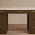 Meja Kerja Mahesa Walnut