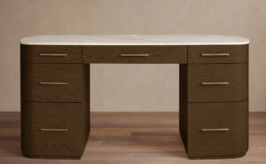 Meja Kerja Mahesa Walnut
