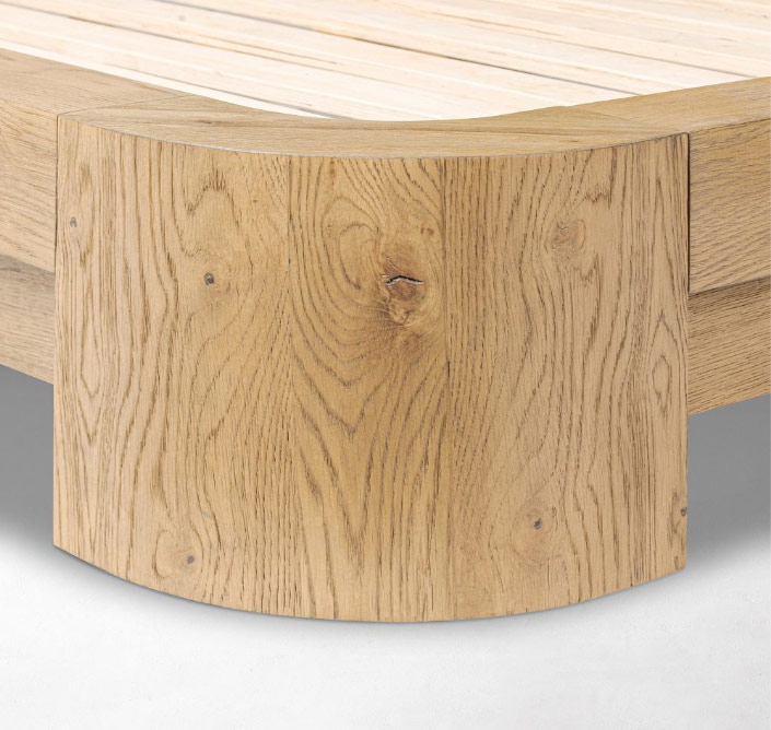 Monterra Leather Wood Bed - Gambar 8