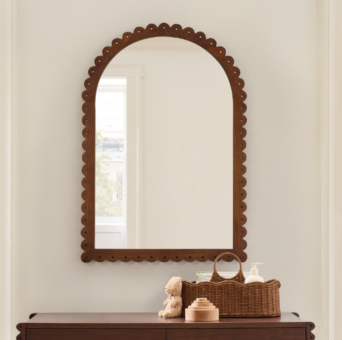 Selene Scallop Arch Mirror