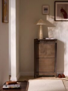 Walnut Slim Shoe Rack