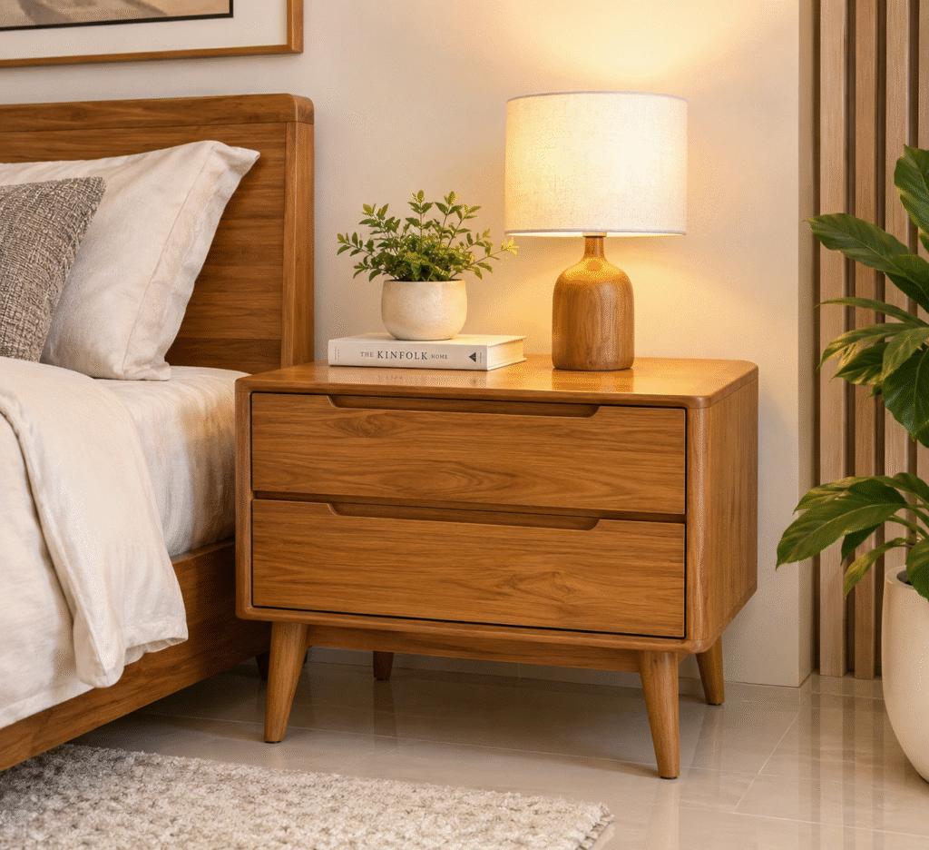 nakas minimalis kayu jati