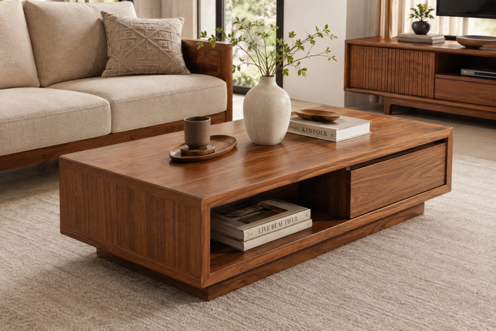 coffee table kayu jati